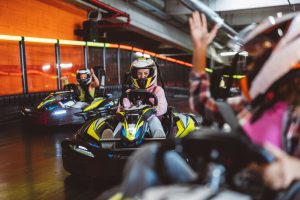 Kartfahren in der Gruppe in München